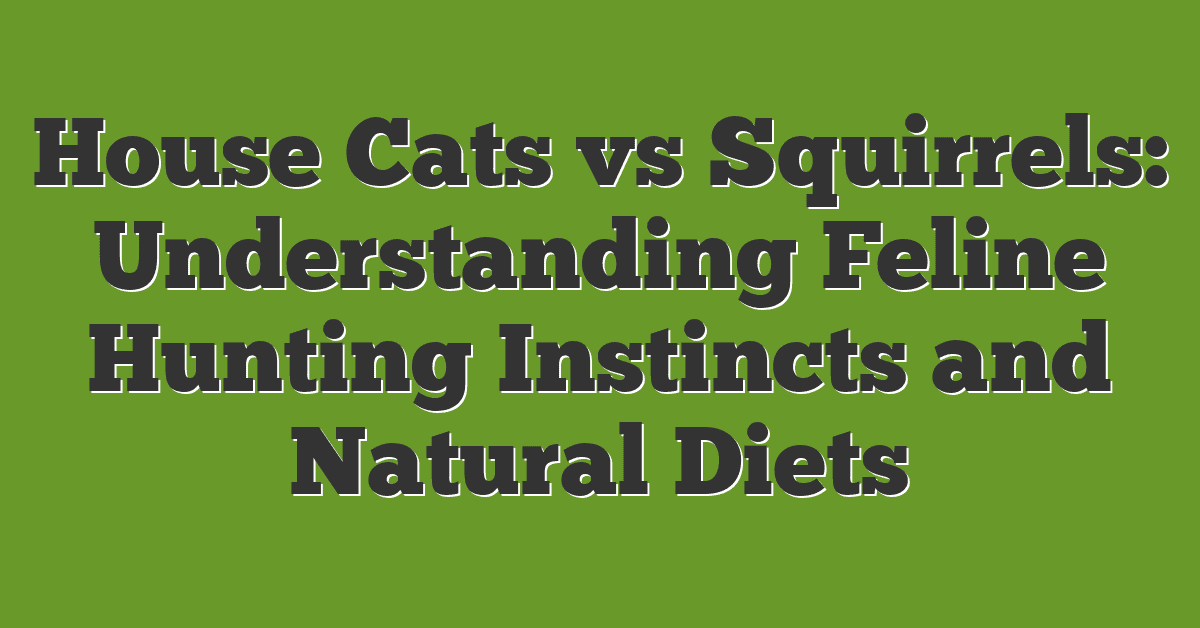 House Cats vs Squirrels: Understanding Feline Hunting Instincts and Natural Diets