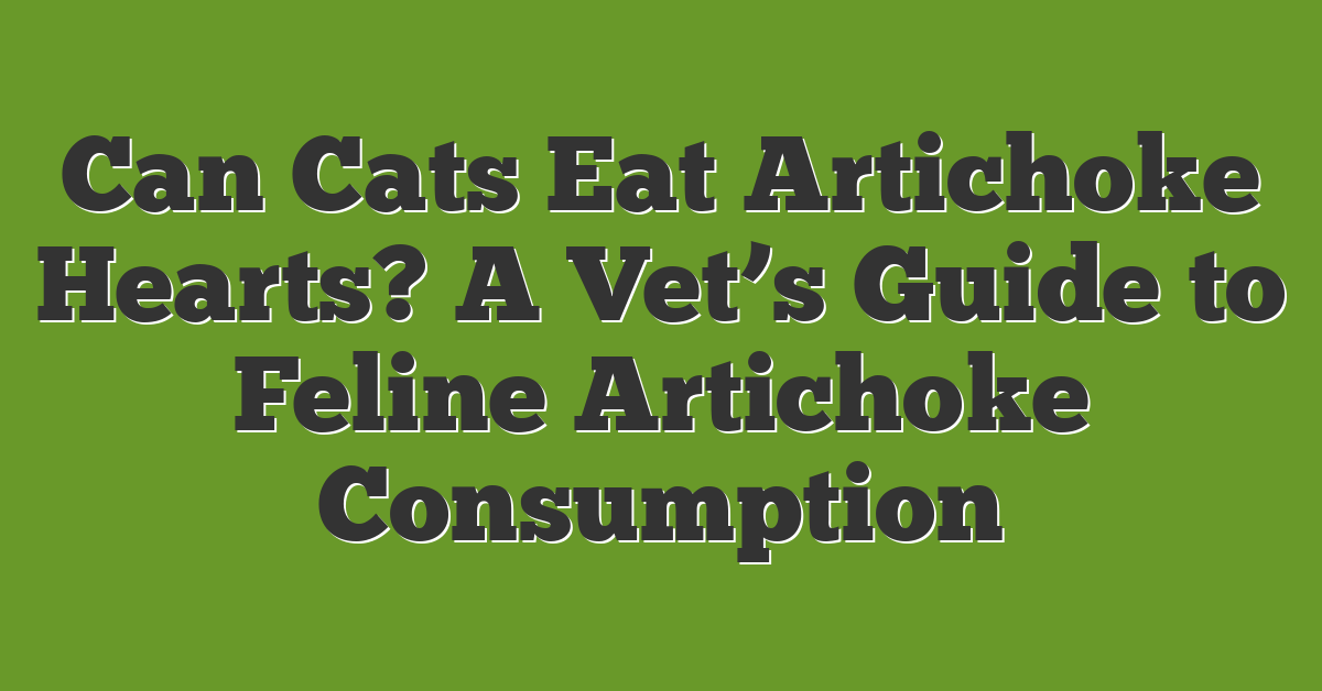 Can Cats Eat Artichoke Hearts? A Vet’s Guide to Feline Artichoke Consumption